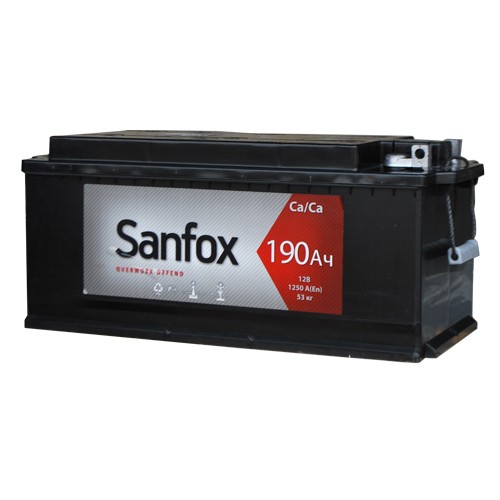 Автомобильный аккумулятор Sanfox 6СТ- 190 болт